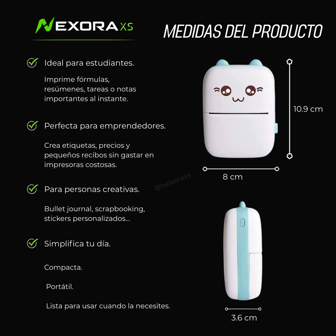 IMPRESORA TÉRMICA PORTÁTIL.